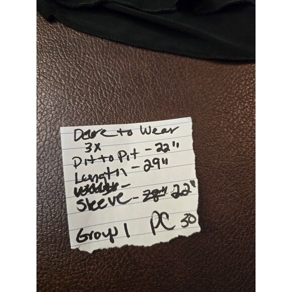 Dare to Wear Leopard print Body Con Back Lace Bell Sleeve Blouse 3XL - Picture 9 of 13